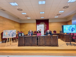 Imagen de la presentación del sello de la Real Audiencia de Extremadura